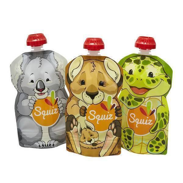 Pack 3 gourdes réutilisables Australia 130ml