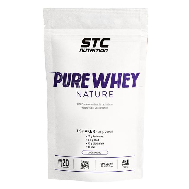 Pure Whey Nature - Protéines Natives Lactosérum - 20 shakers