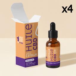 Lot 4 Huiles CBD Cheesecake Myrtilles 30% / 3000mg (4x10ml)