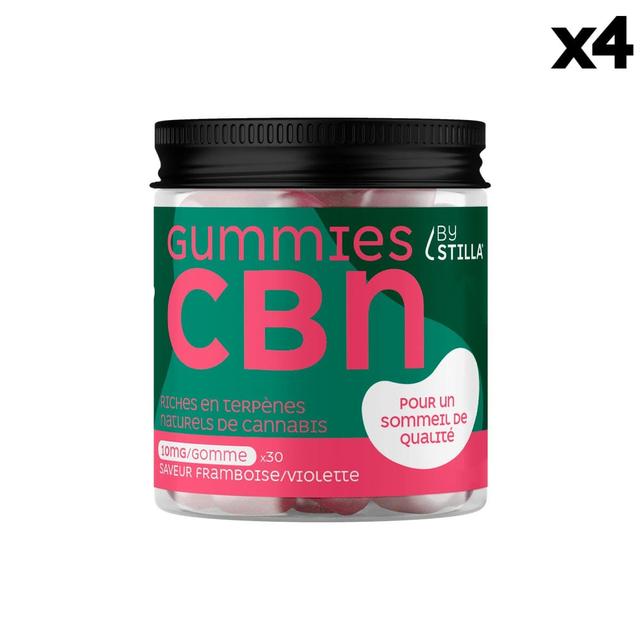 Lot 4 x 30 Gummies CBD CBN Sommeil, 4x300mg