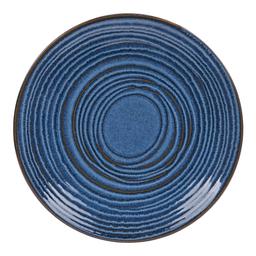 Assiette plate Moon bleu 27 cm (lot de 6)