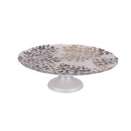 Plat sur pied Berry 33 cm argent