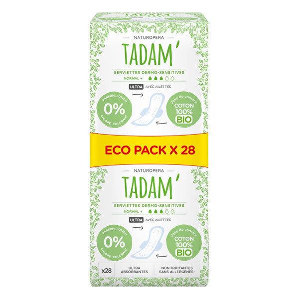 Serviettes Dermo-Sensitives Ecopacks Normal + x28