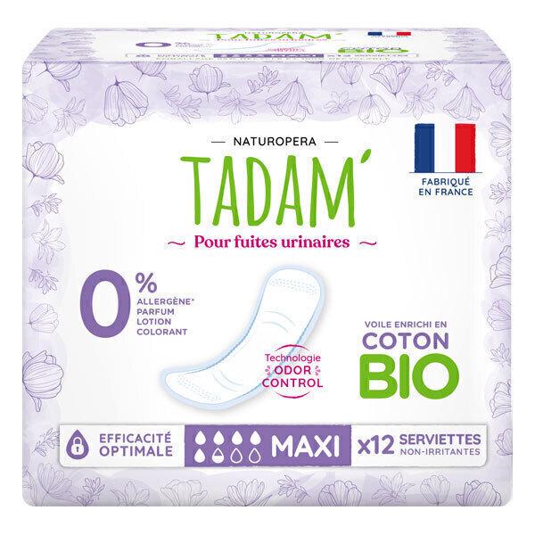 12 Serviettes Maxi pour fuites urinaires