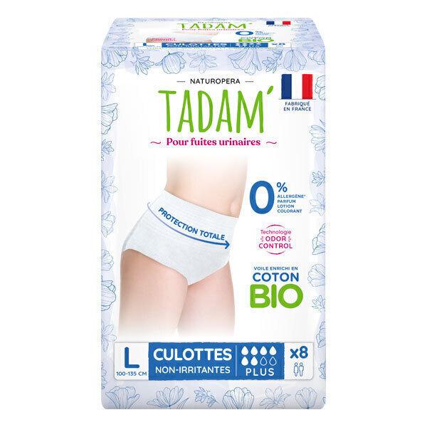 8 Culottes Plus pour fuites urinaires Taille L