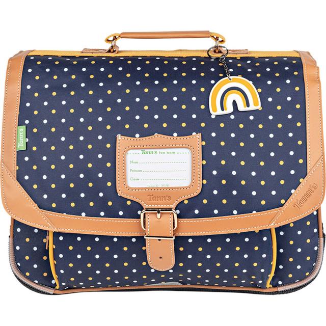 Cartable Faustine Bleu/Moutarde 38 cm