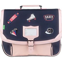 Cartable Lily Bleu/Rose 38 cm