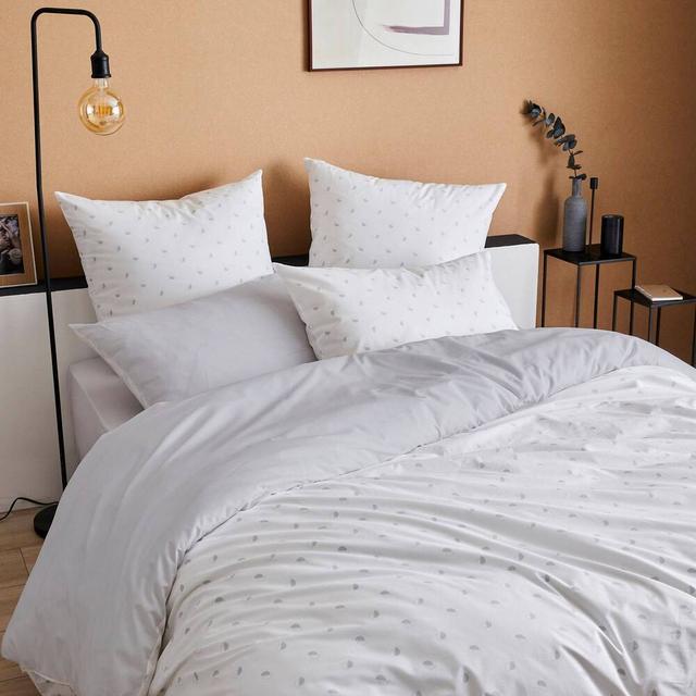 Housse de couette coton percale Alex Nuage TRADILINGE