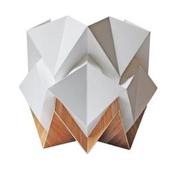 Lampe de Table Origami en EcoWood et Papier - taille M