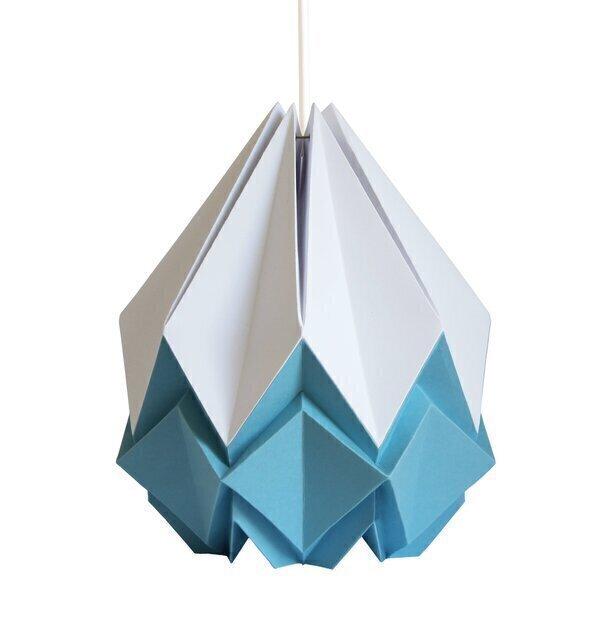 Suspension Origami Bicolore en Papier - Taille M