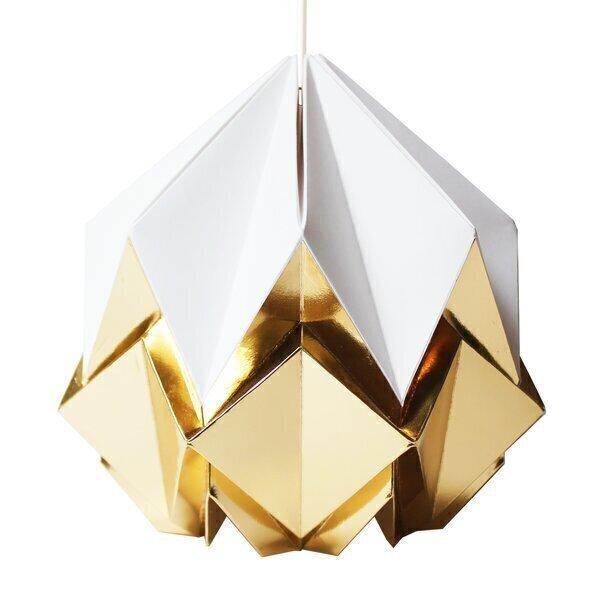 Suspension Origami Bicolore en Papier - Taille S