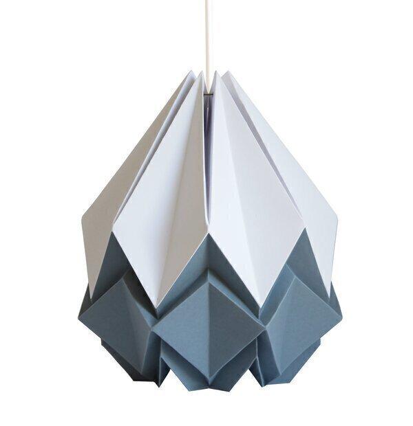 Suspension Origami Bicolore en Papier - Taille XL