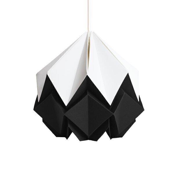 Suspension Origami Bicolore en Papier - Taille S