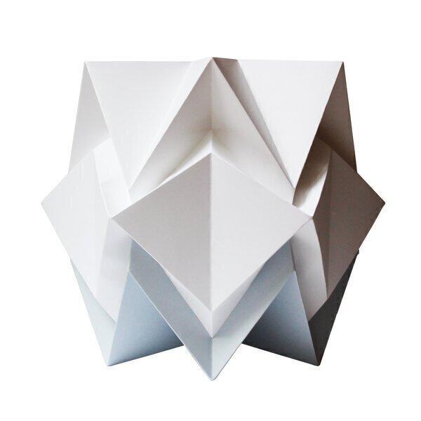 Lampe de Table Origami Bicolore en Papier - taille M