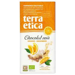 Tablette au chocolat noir orange gingembre 100g