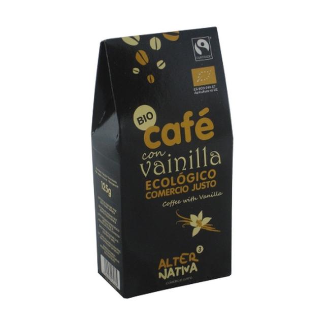 Café aromatisé à la vanille moulue biologique 125 g