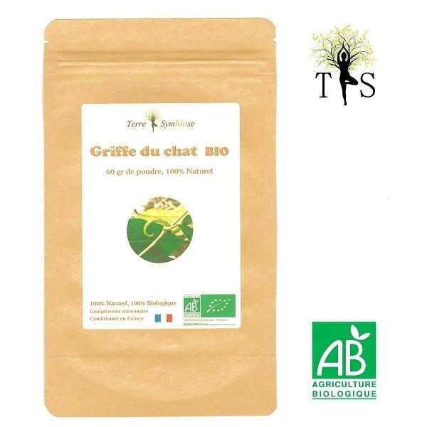 Griffe du Chat BIO - 60gr de poudre Biologique - Anti inflammato