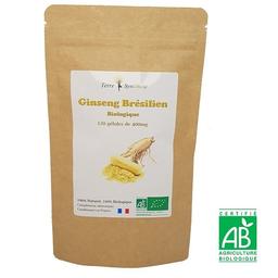 Ginseng Brésilien BIO - 120 gélules de 400 mg - Pfaffia Relaxant