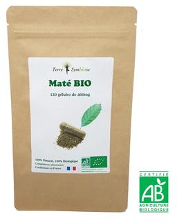 Maté BIO - 120 gélules de 400 mg Biologique - Circulatoire Drain