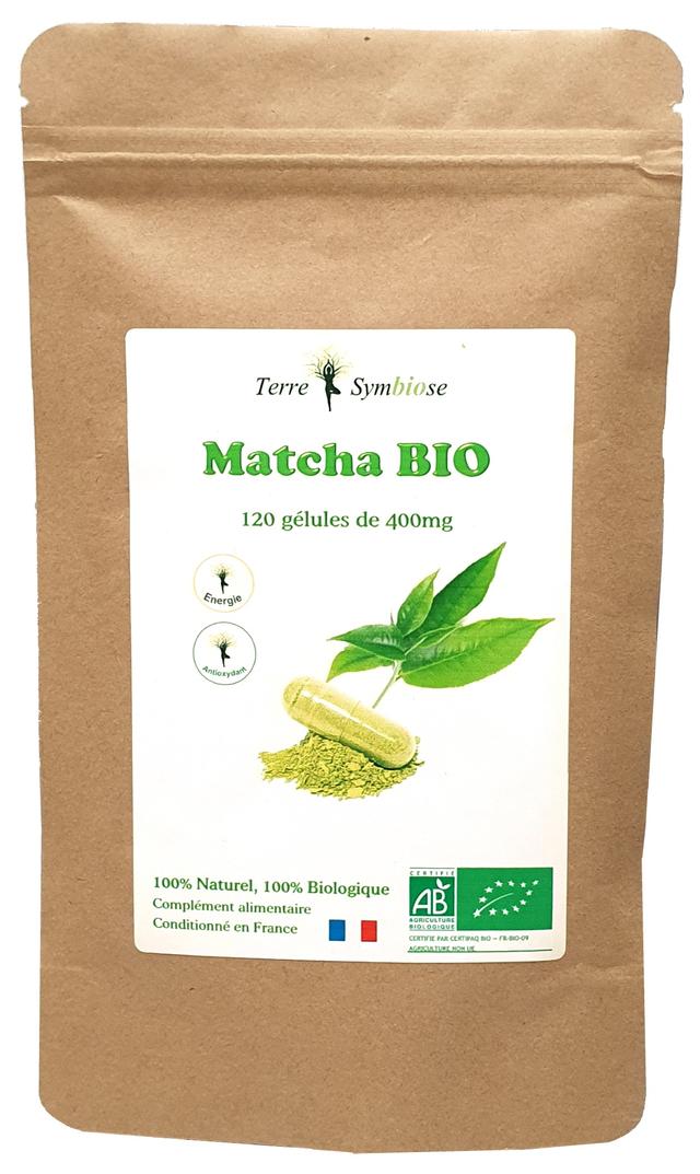 Matcha Biologique - 120 gélules de 400mg