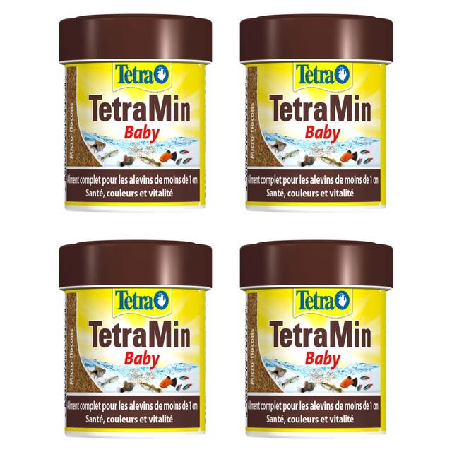 Aliment complet Tetra Tetramin baby 66ml (Lot de 4)