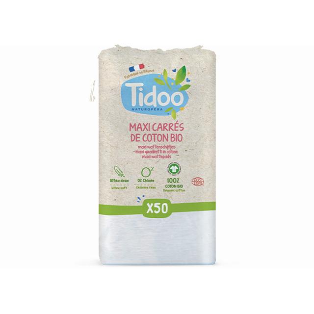 Maxi Carrés bébés en coton bio x50