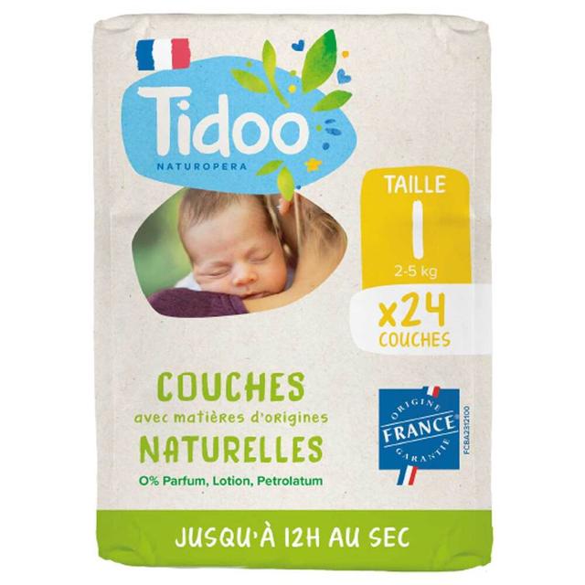 24 couches écologiques françaises T1 (2-5kg)