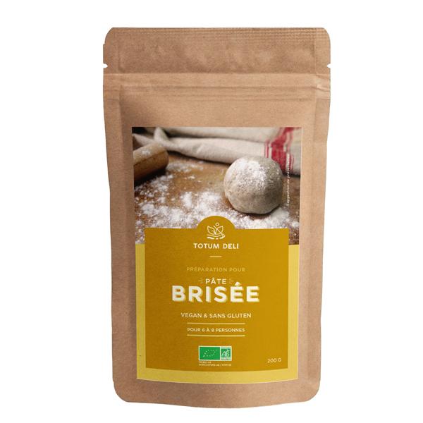 Préparation pour pâte brisée sans gluten & vegan - 200g