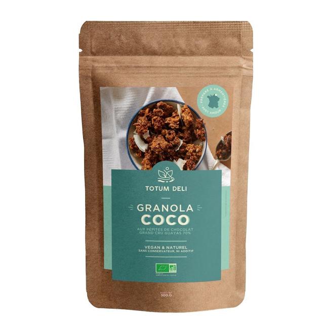 Granola noix de coco et pépites de chocolat noir 70% - 300 g