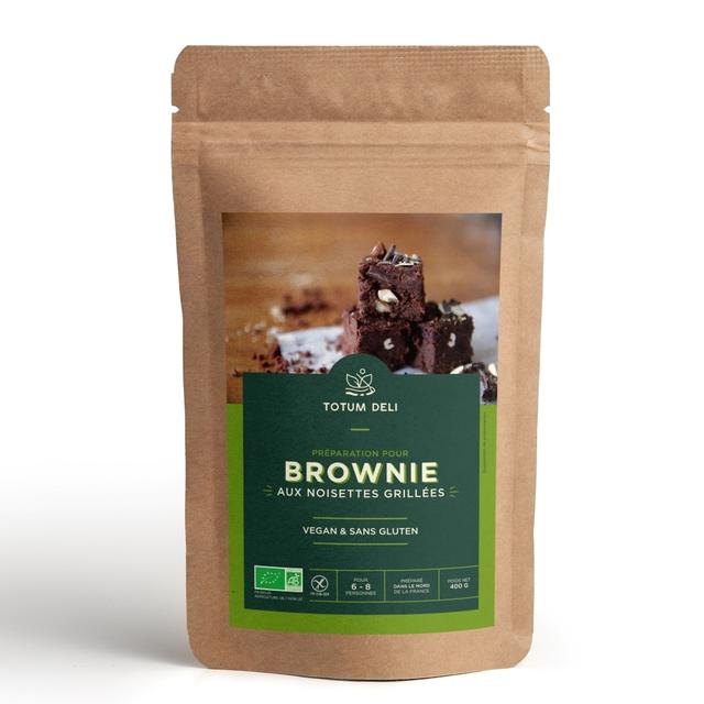 Préparation pour brownie noisettes sans gluten & vegan