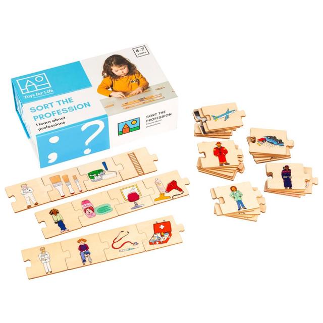 Vocabulaire - Trier les métiers - jeu Montessori