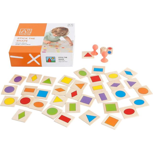 Combiner - Mathematiques - Coller la forme - jeu Montessori