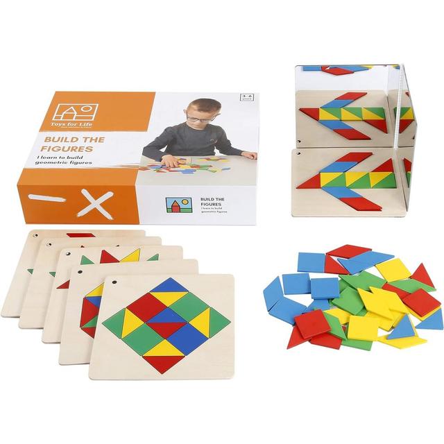 Formes et Modèles - Construire les figures - jeu Montessori