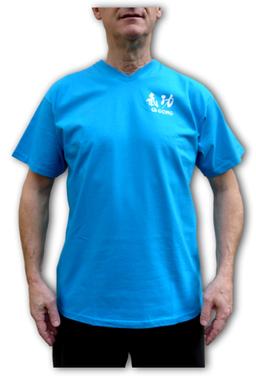 Tee-shirt Qi Gong bleu azur