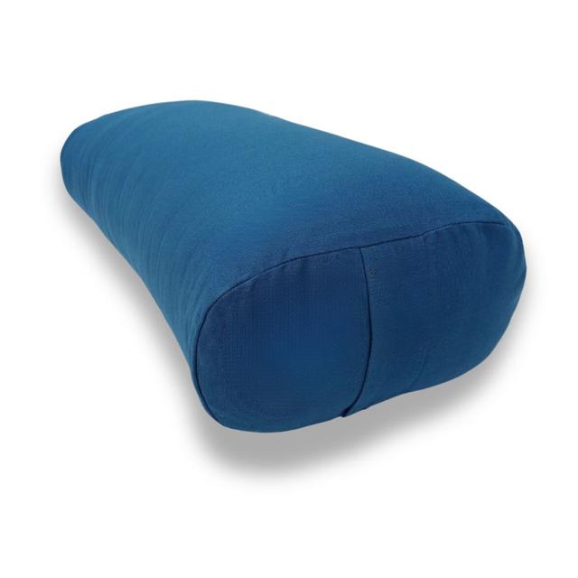 Bolster de yoga ovale Coton et Kapok Bio 60 x 30 x 15 cm