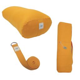 Kit de yoga safran coton et kapok Bio