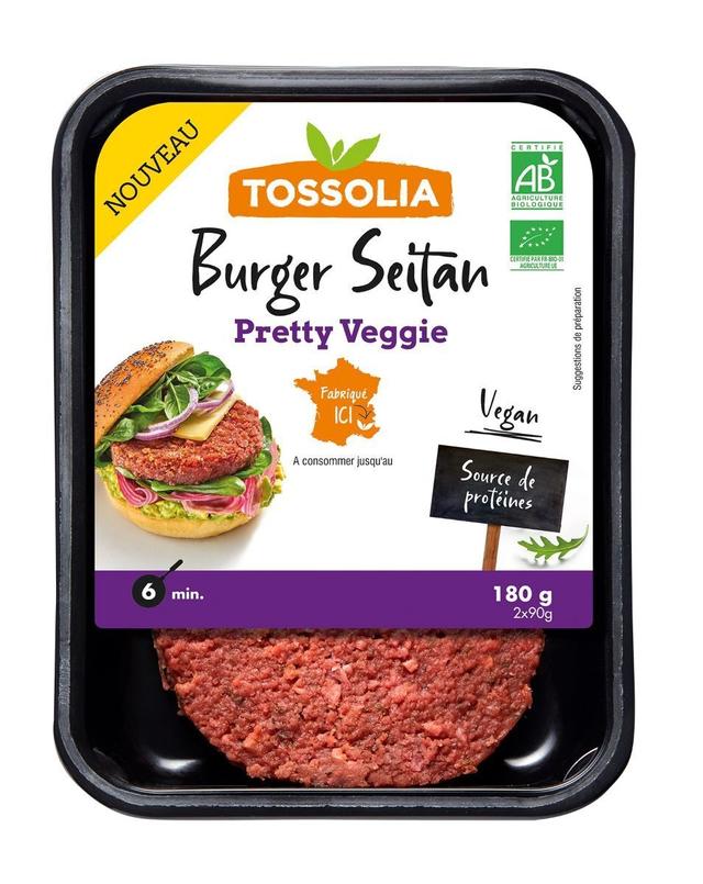 Burger seitan à la betterave 2x90g