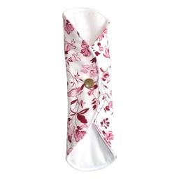 Serviette Hygiénique Jour Lavable Fleurs Oiseaux Coton Bio