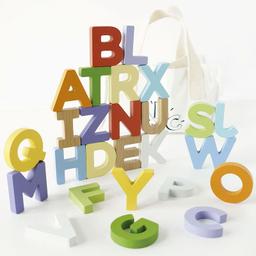 Lettres de l'alphabet en bois