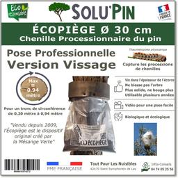 Écopiège Ø 30 cm Vissage, Piège Chenille Processionnaire du pin