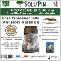 Écopiège Ø 100 cm Vissage, Piège Chenille Processionnaire du pin