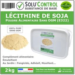 Lécithine de Soja sans OGM, SOLU'CONTROL - Seau de 2kg