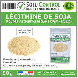 Lécithine de Soja sans OGM, SOLU'CONTROL - Sachet de 50g