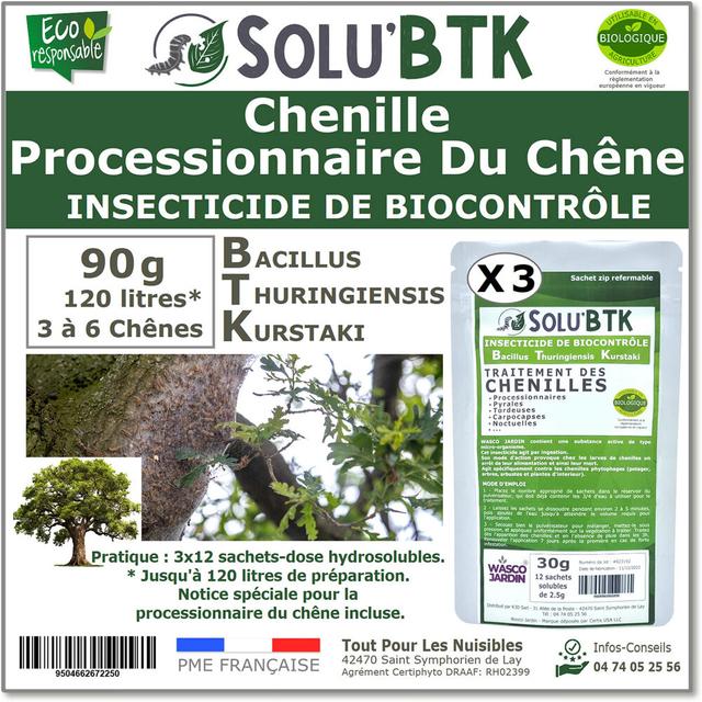 SoluBTK | Chenilles Processionnaires du Chêne | 90 g