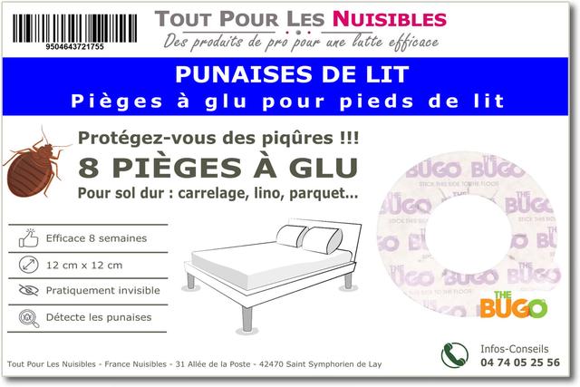 8 Pièges Punaises de lit à glu pour Pied de lit - Sol Dur - The