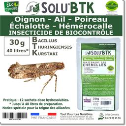 SoluBTK - Oignon, Ail, Poireau, Échalotte, Hémérocalle 30 g BTK