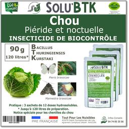 SoluBTK - Chou : Piéride et Noctuelle 90 g BTK