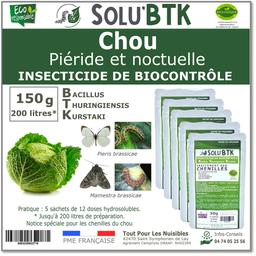 SoluBTK - Chou : Piéride et Noctuelle 150 g BTK