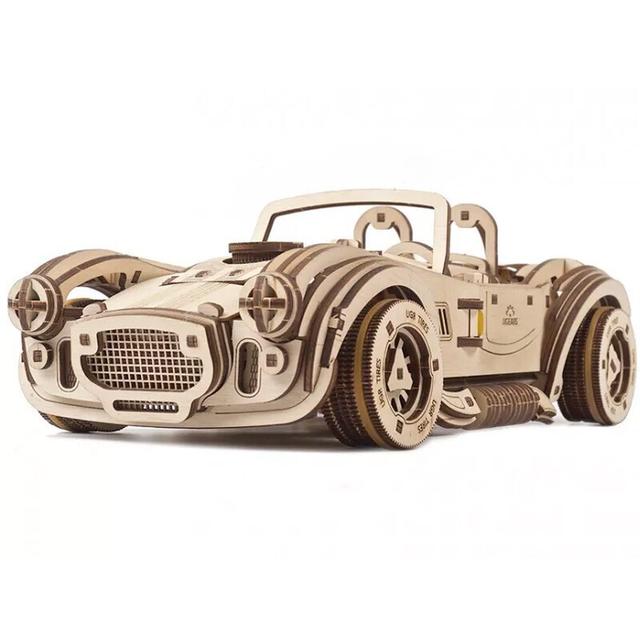 Voiture de course Cobra Drift - Puzzle 3D Mécanique en bois