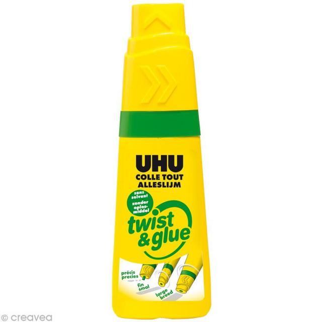 Colle UHU Twist - Glue sans solvant multi matériaux - 35 ml